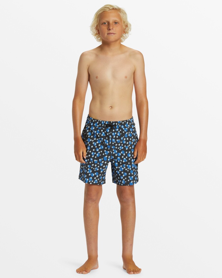 Quik Silver Boys 8-16 Surfsilk Mix 14" Swim Trunks -
