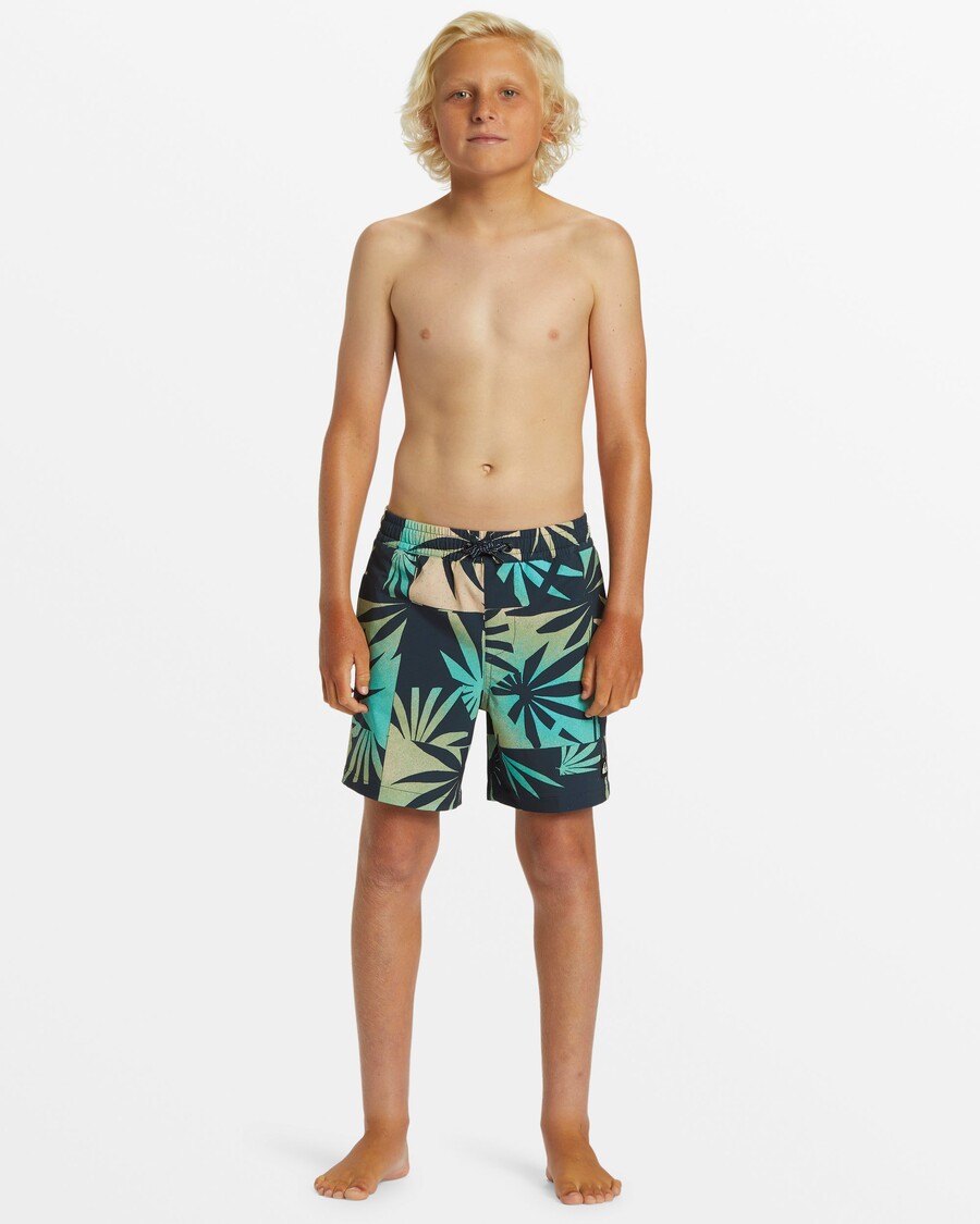 Trajes De Baño Quiksilver Para Niños De 8 A 16 Años Surfsilk Mix De 14" -