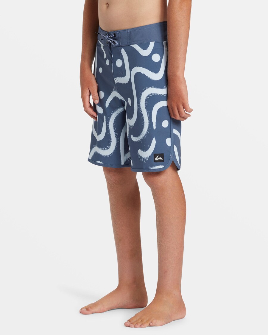 Quik Hopea Pojat 8-16 Surfsilkki Kampasimpukka 17" Boardshortsit - Vintage Indigo