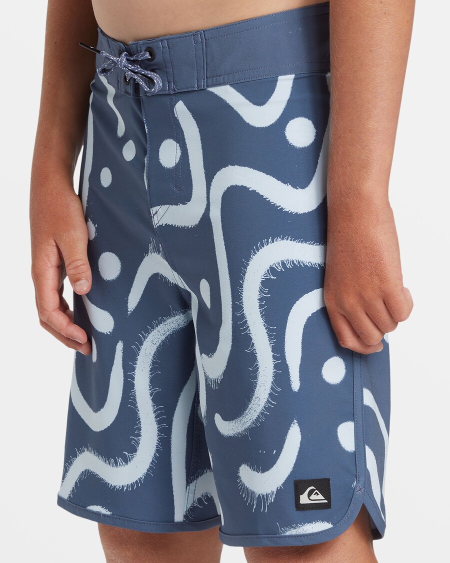 Quik Hopea Pojat 8-16 Surfsilkki Kampasimpukka 17" Boardshortsit - Vintage Indigo