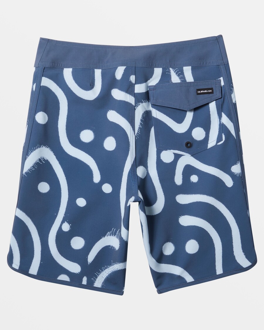 Quik Hopea Pojat 8-16 Surfsilkki Kampasimpukka 17" Boardshortsit - Vintage Indigo