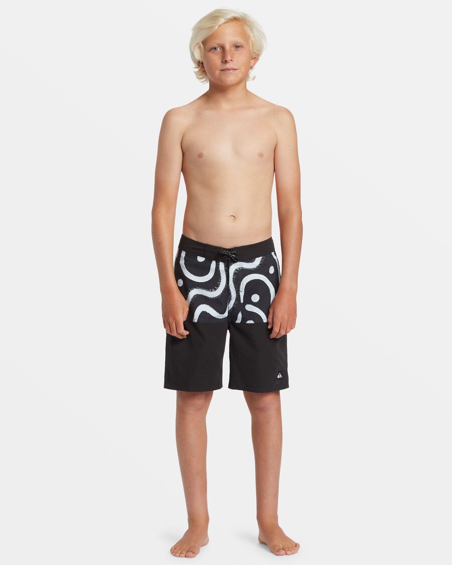 Quiksilver Pojkar 8-16 Vardagsdivision 17" Boardshorts - Svarta