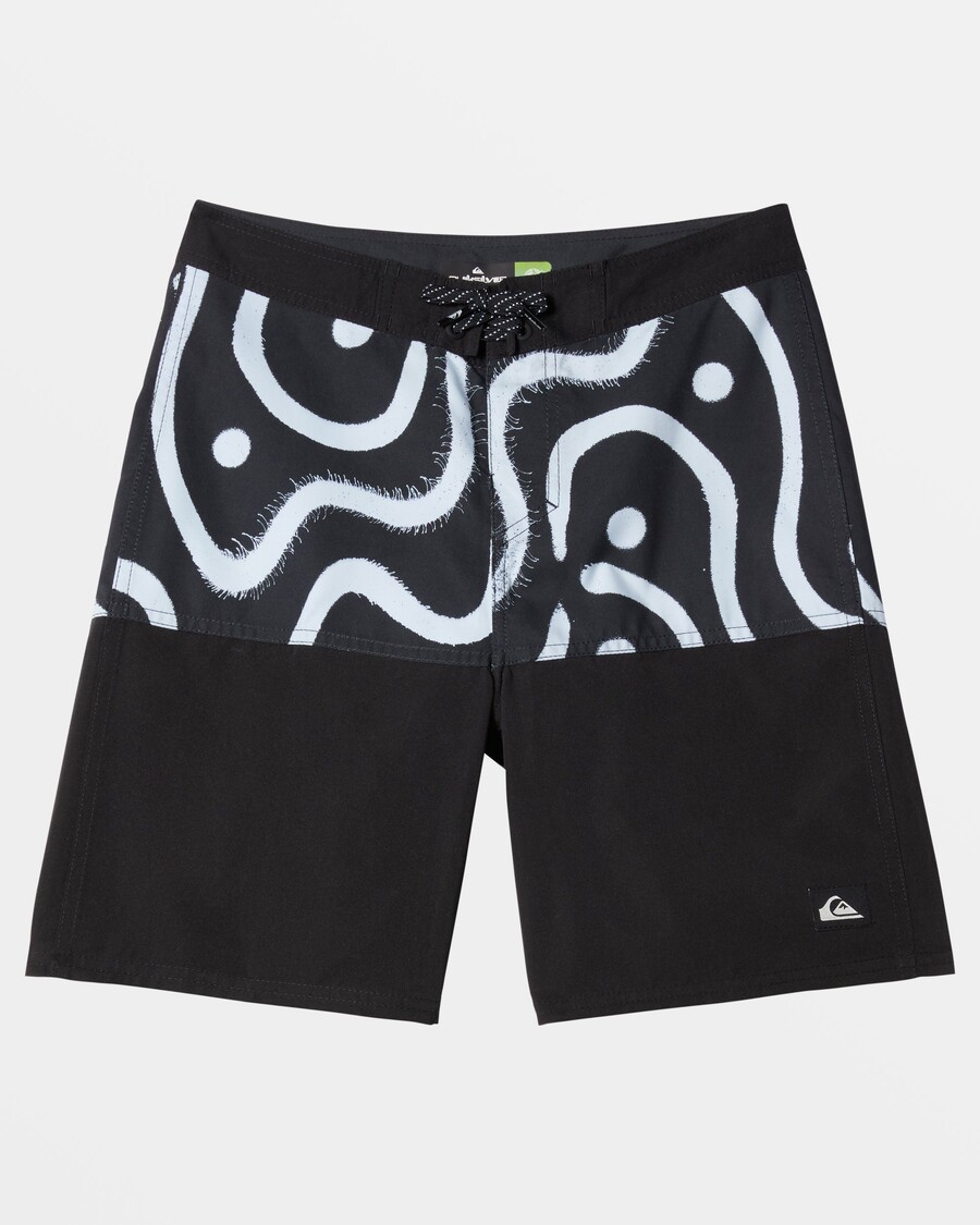 Quiksilver Pojkar 8-16 Vardagsdivision 17" Boardshorts - Svarta