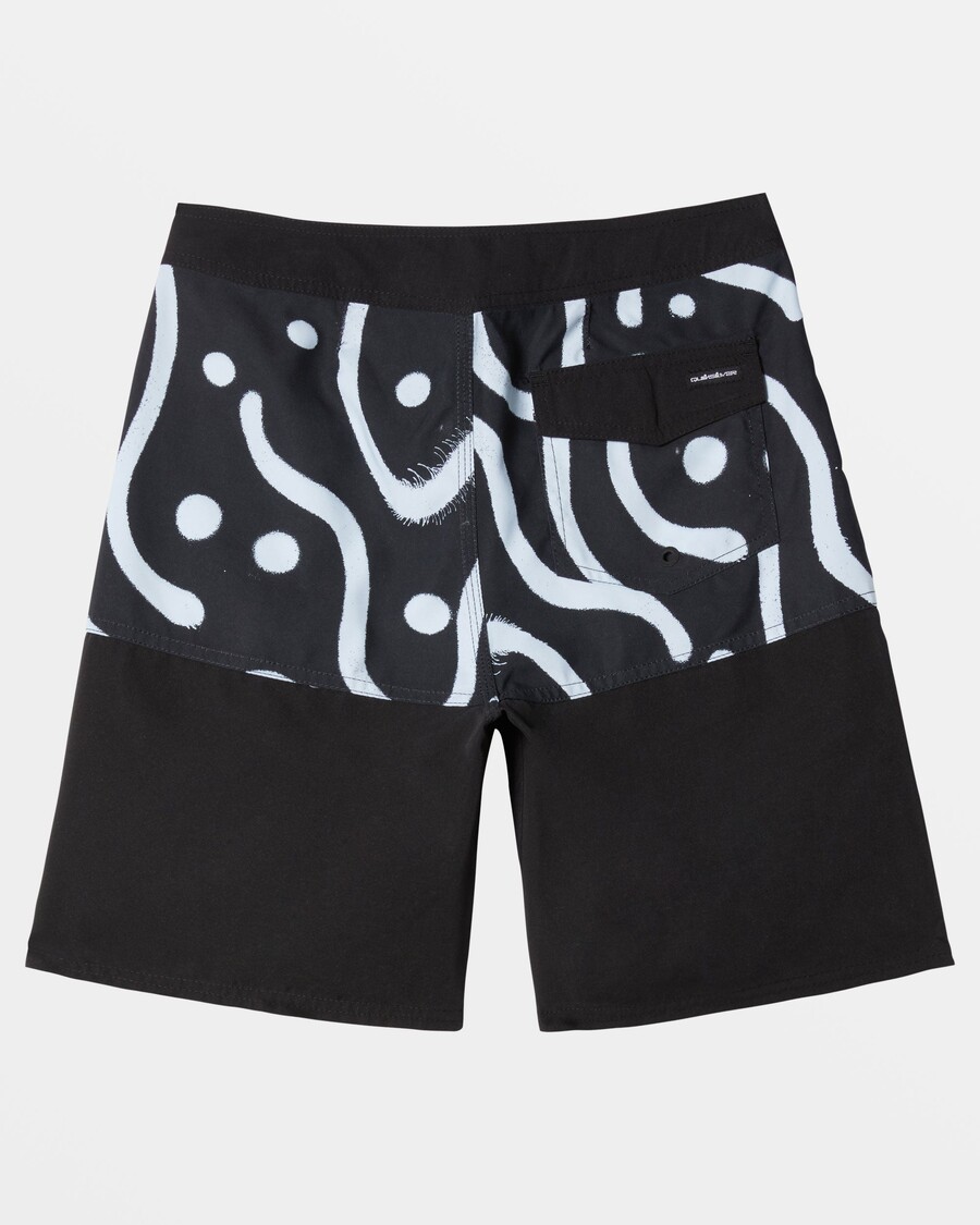 Quiksilver Pojkar 8-16 Vardagsdivision 17" Boardshorts - Svarta