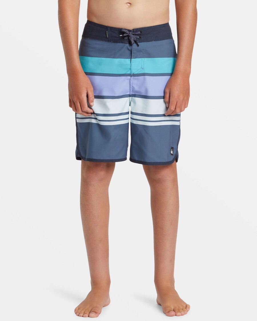 Quiksilver Pojat 8-16 Päivittäiset Raidalliset 17" Boardshortsit - Vintage Indigo