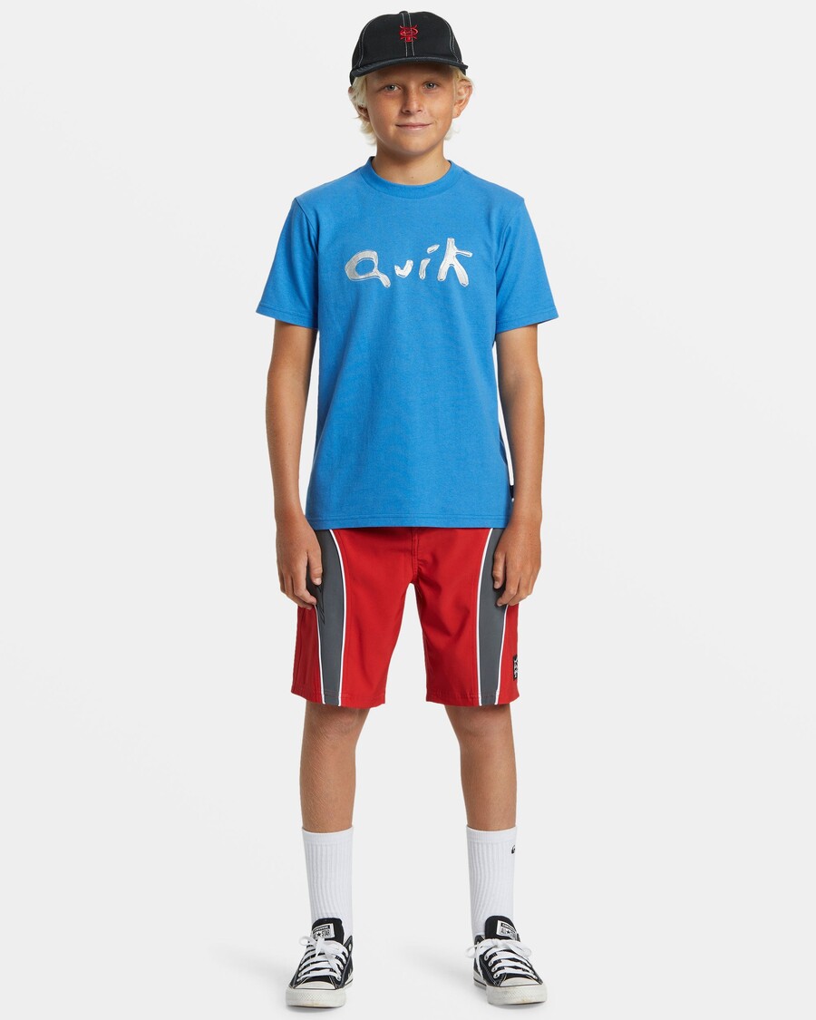 Quiksilver Jungen 8-16 Mercury Slash 17" Boardshorts – Salsa