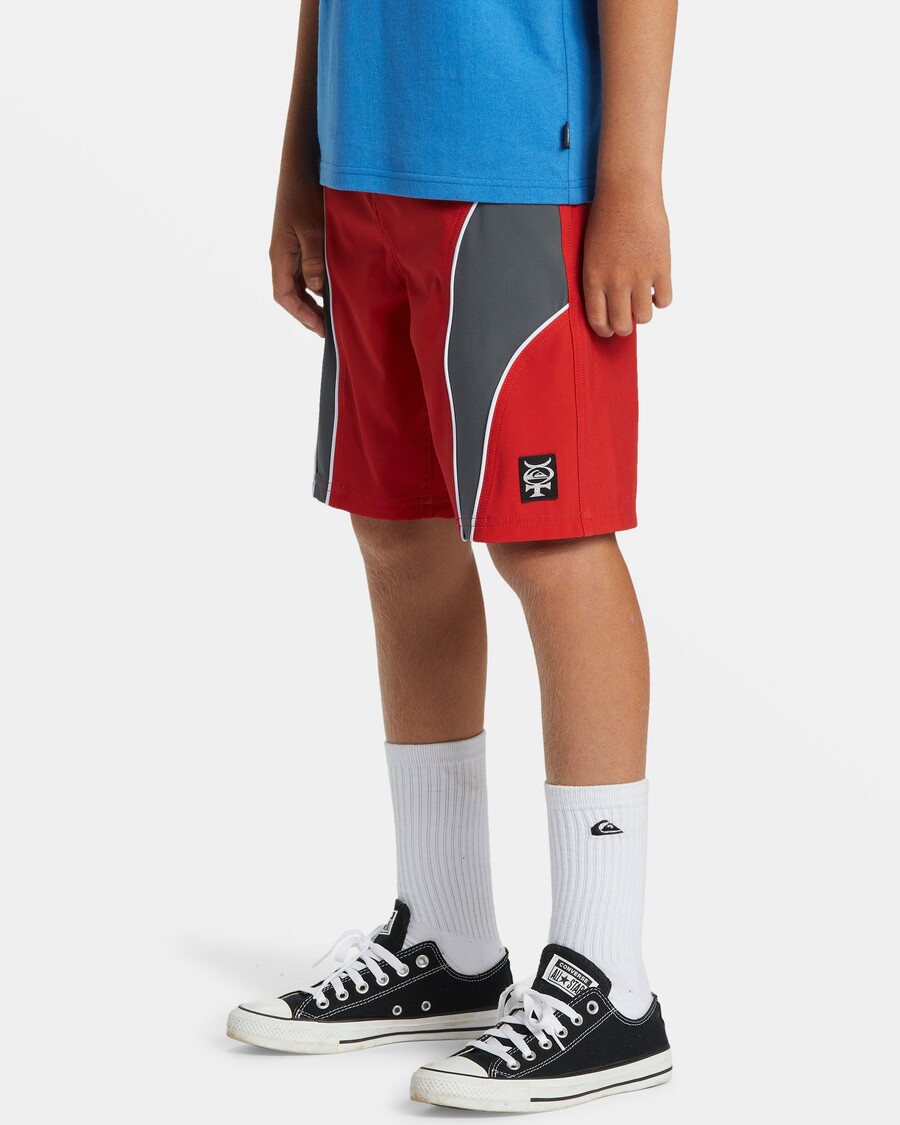 Quiksilver Jungen 8-16 Mercury Slash 17" Boardshorts – Salsa