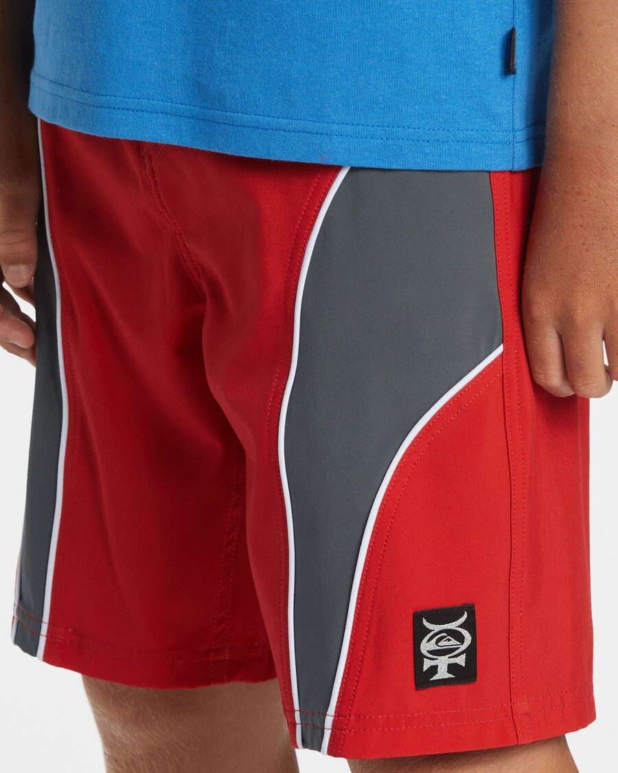 Quiksilver Jungen 8-16 Mercury Slash 17" Boardshorts – Salsa