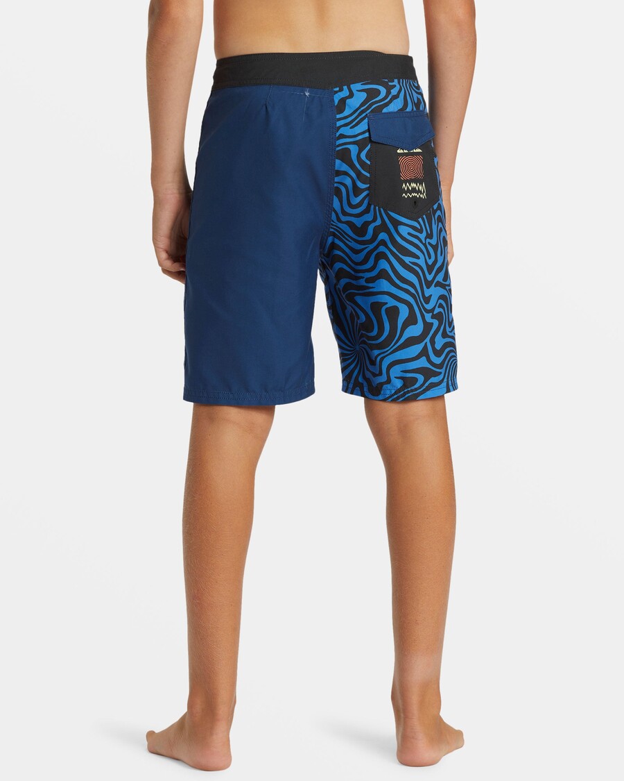 Quik Silver Pojkar 8-16 Vardagliga Skeva 17" Boardshorts - Nebulosblå