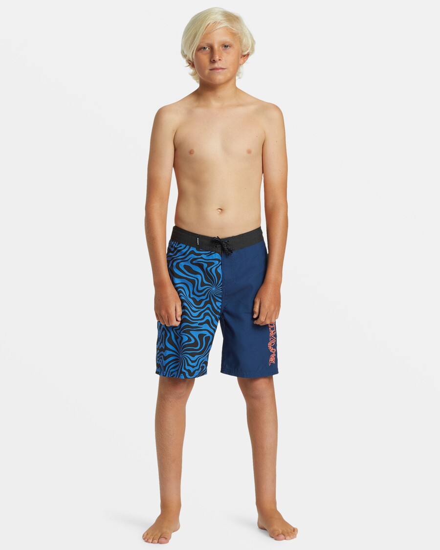 Quik Silver Pojkar 8-16 Vardagliga Skeva 17" Boardshorts - Nebulosblå