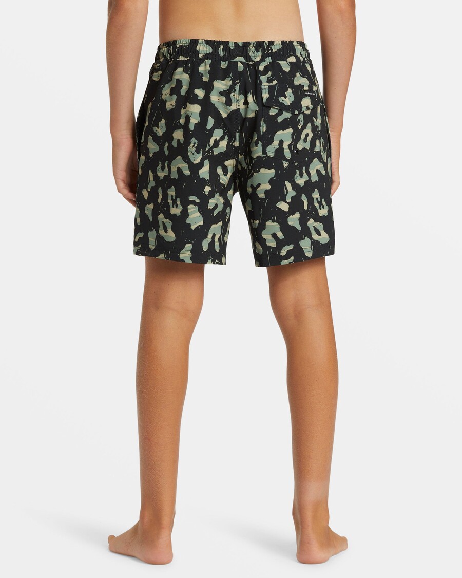 Quiksilver Gutter 8-16 Surfsilk Mix 14" Badebukse - Svart