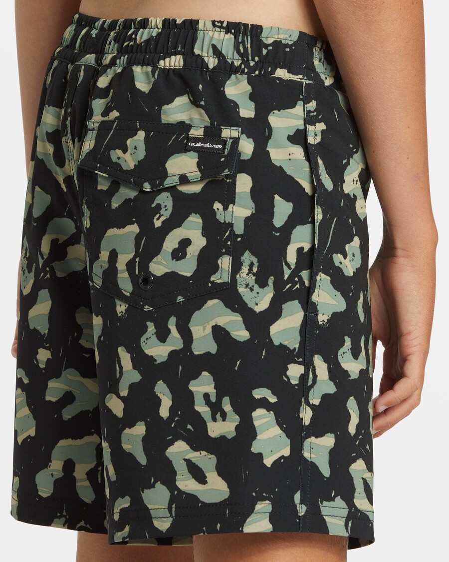 Quiksilver Gutter 8-16 Surfsilk Mix 14" Badebukse - Svart