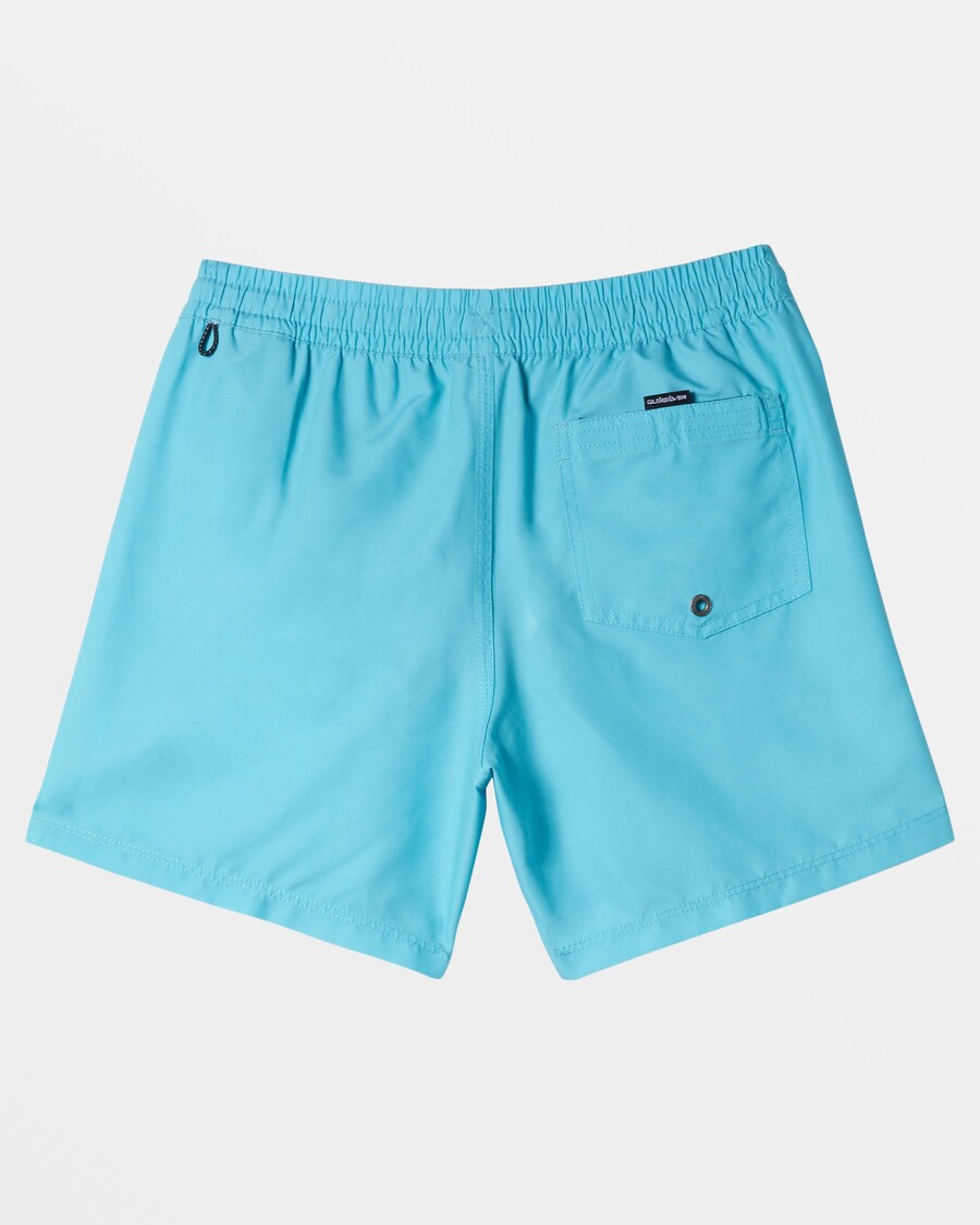 Quiksilver Bañador Para Niños De 8 A 16 Años, Liso, De 14", Color Azul Maui