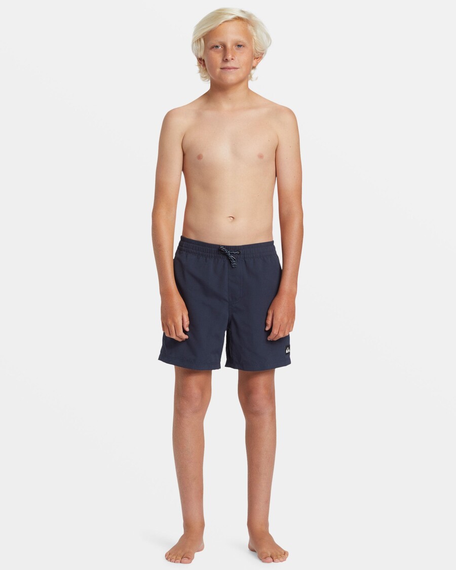 Quik Silver Boys 8-16 Everyday Solid 14" Swim Trunks - Dark Navy