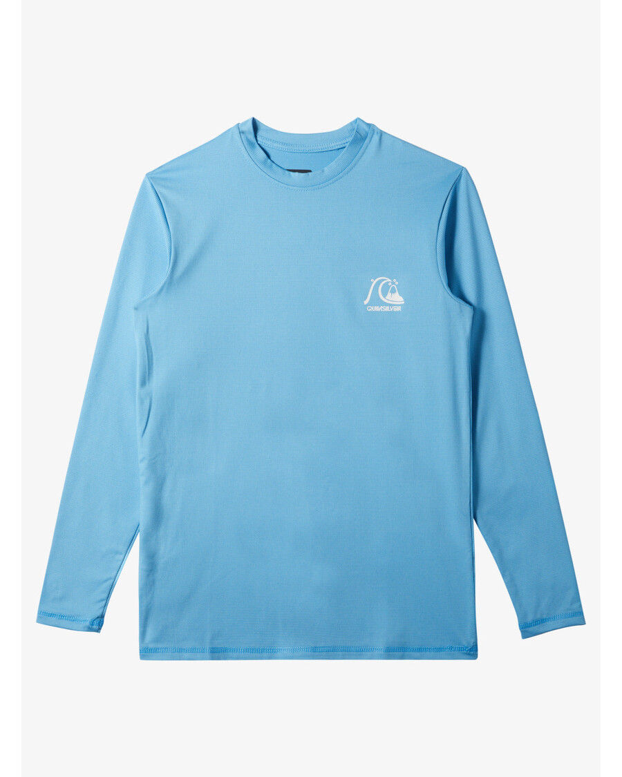 Quik Sølv Gutter 8-16 Heritage Lyng Langermet Upf 50 Surf T-skjorte - Asurblå