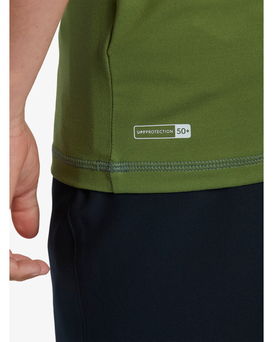 Quik Silver Boys 8-16 Mix Session UPF 50 Short Sleeve Surf Tee - Dill