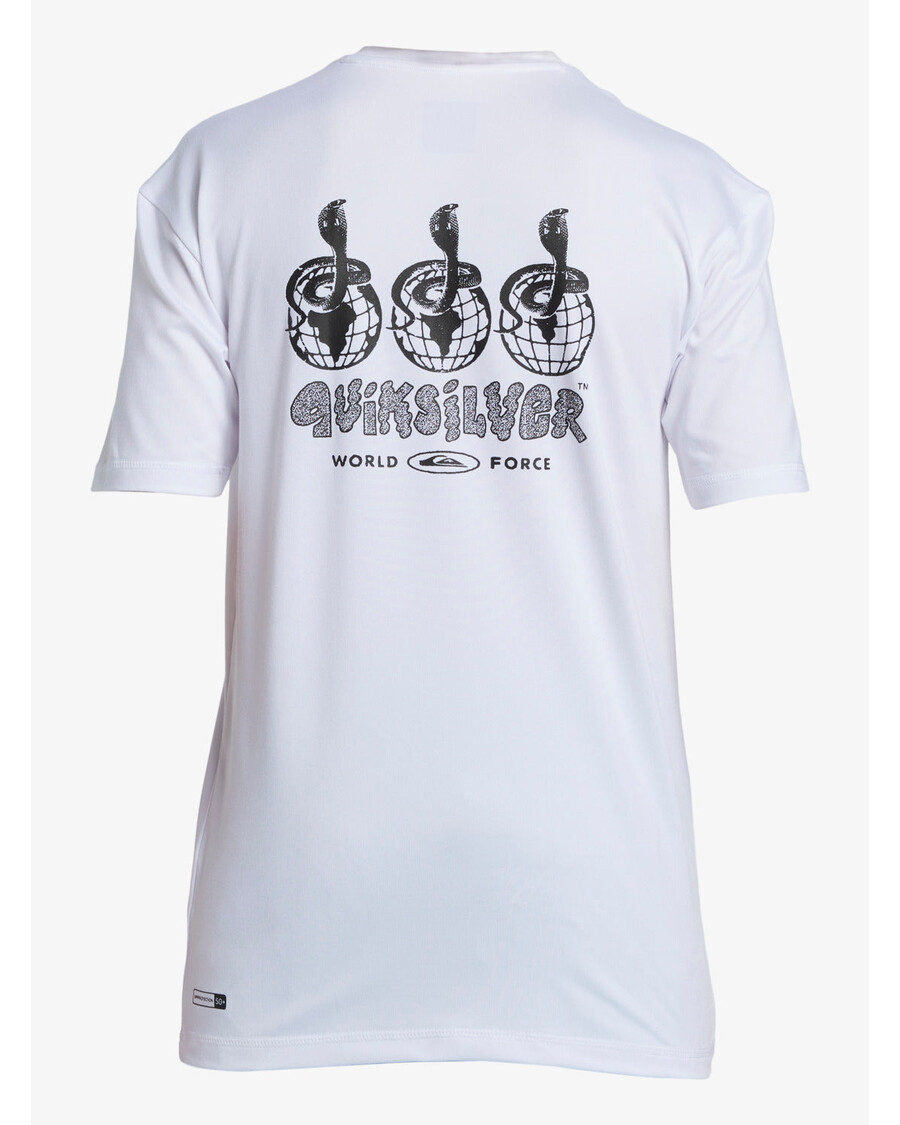 Quiksilver Fiú 8-16 éves Mix Session Upf 50 Rövid Ujjú Szörf Póló - Fehér