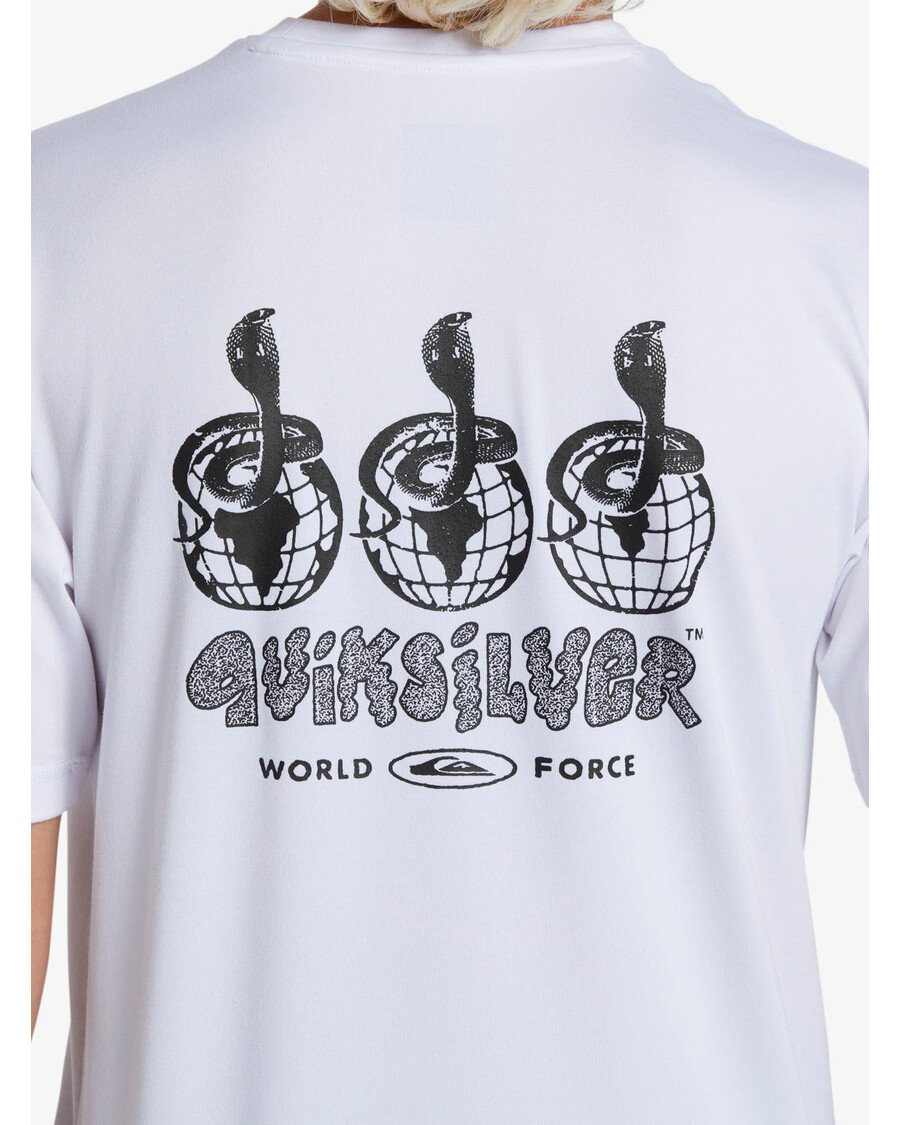 Quiksilver Fiú 8-16 éves Mix Session Upf 50 Rövid Ujjú Szörf Póló - Fehér
