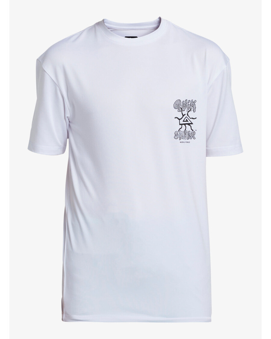 Quiksilver Poikien 8-16 Mix Session Upf 50 Lyhythihainen Surffipaita - Valkoinen