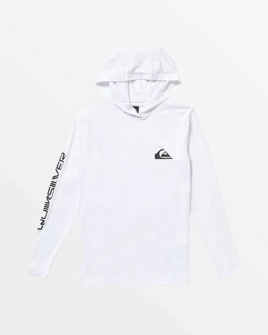 Quik Hopea Pojat 8-16 Omni Session Hupullinen Upf 50 Rashguard - Valkoinen