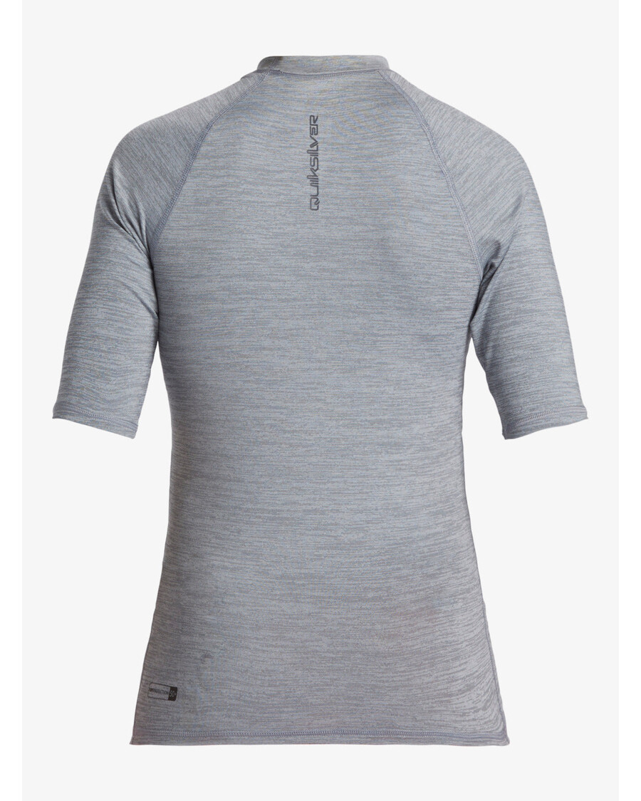 Quik Silver Boys 8-16 Everyday UPF 50 Short Sleeve Rashguard - Quarry Heather