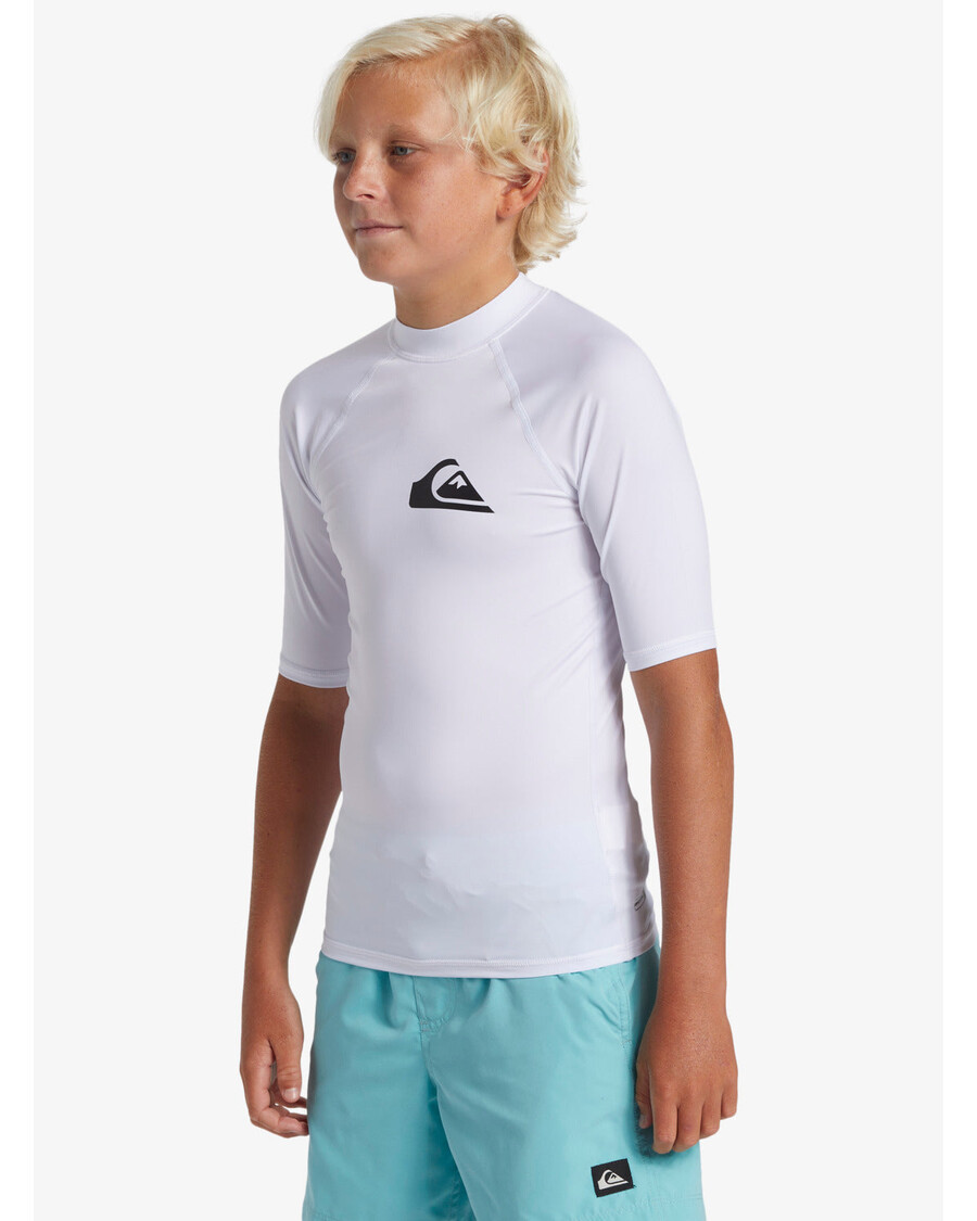 Quik Silver Pojkar 8-16 Everyday Upf 50 Kortärmad Rashguard - Vit