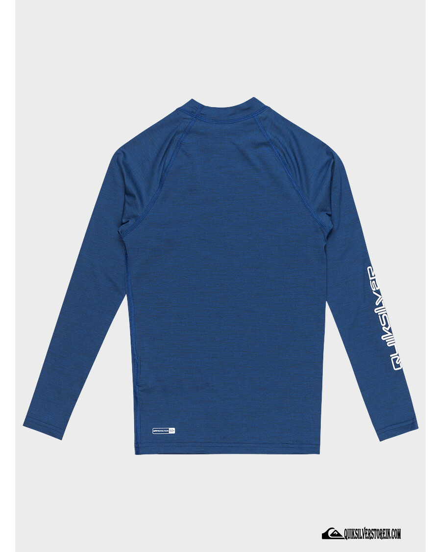 Quik Silver Pojkar 8-16 Everyday Upf 50 Långärmad Rashguard - Monaco Blå Ljung