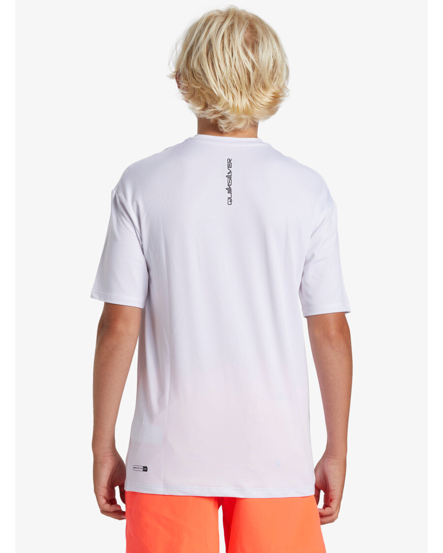Quiksilver Camiseta De Surf De Manga Corta Para Niños De 8 A 16 Años - Blanca