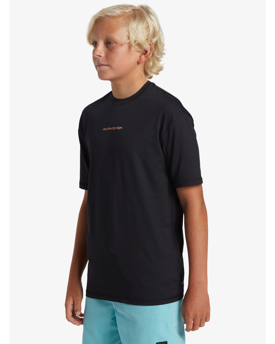 Quik Silver Boys 8-16 Everyday Short Sleeve Surf Tee - Black/White