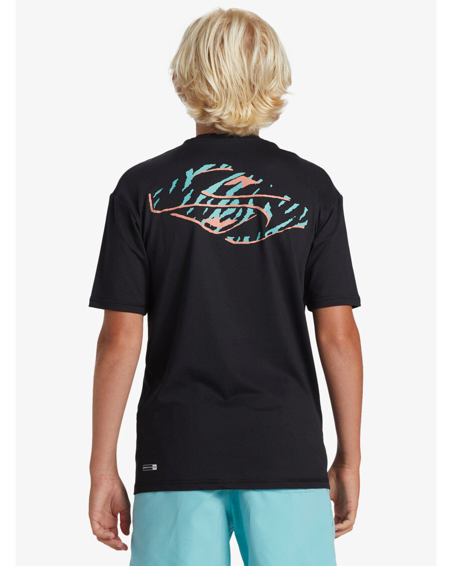 Quik Silver Boys 8-16 Everyday Short Sleeve Surf Tee - Black/White