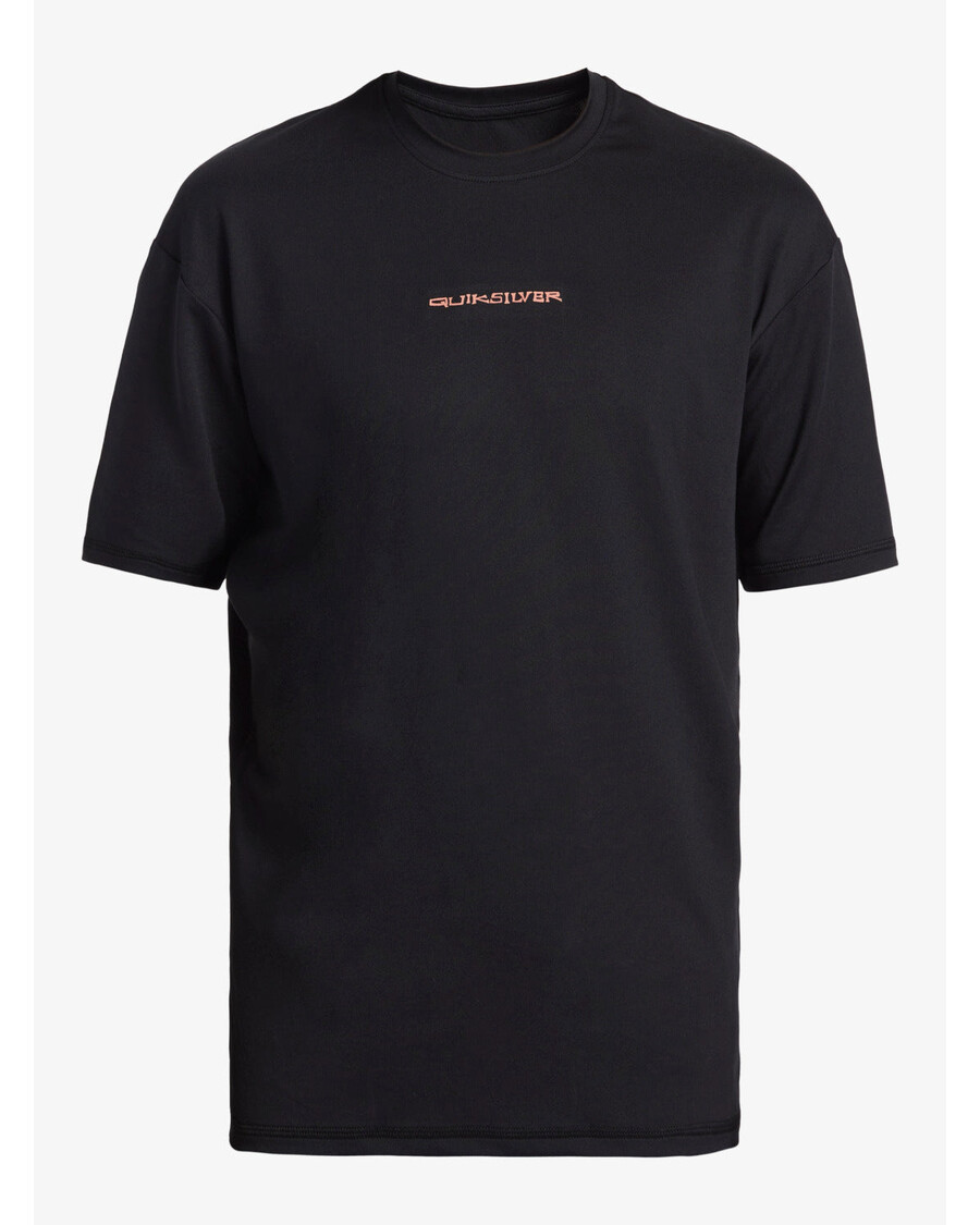 Quiksilver Majica Za Surfanje Kratkih Rukava 8-16 Za Svaki Dan - Crno/bijela
