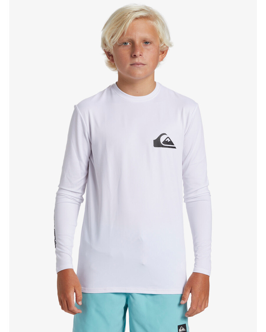 Quiksilver Boys 8-16 Svakodnevna Majica Za Surfanje Dugih Rukava - Bijela