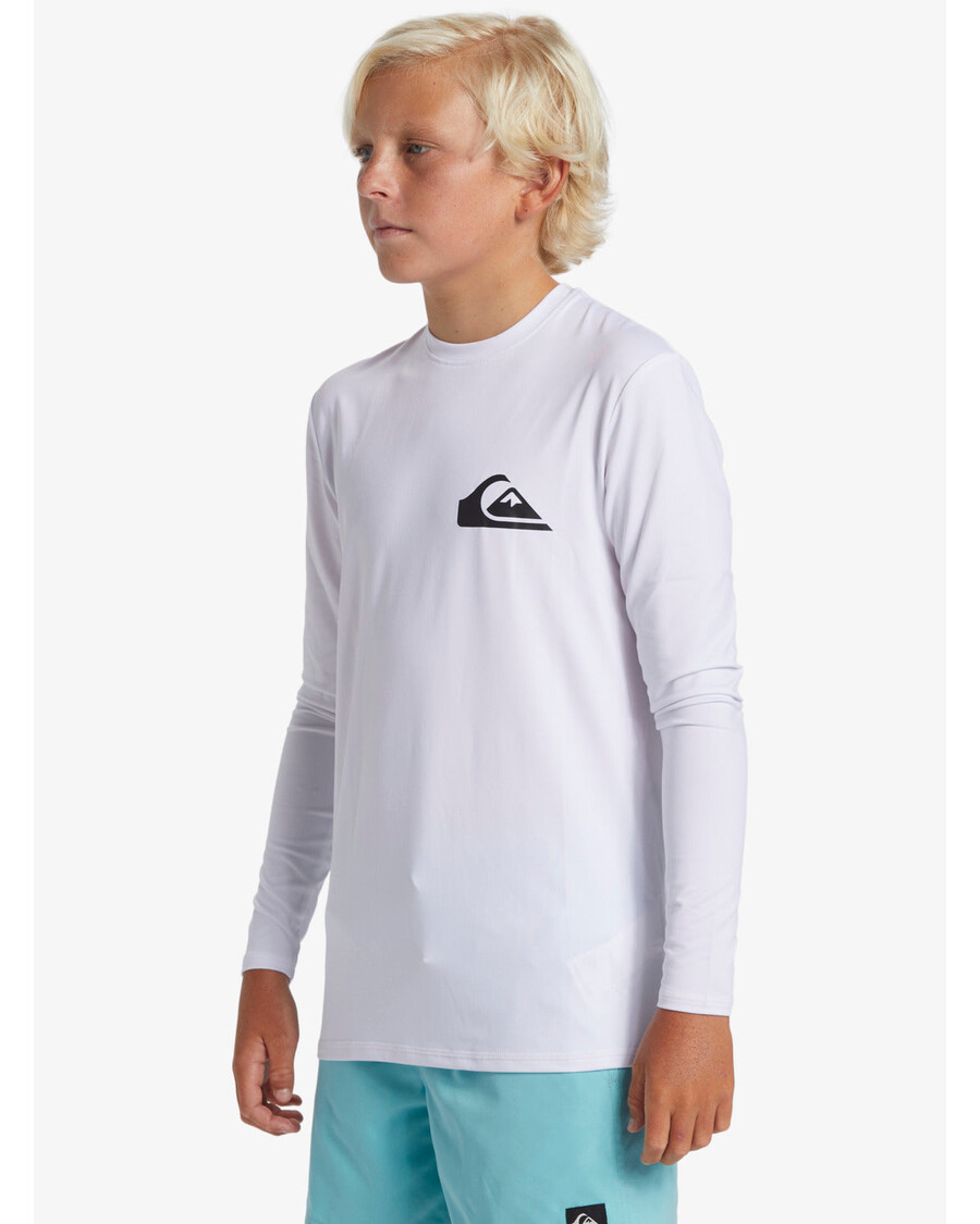 Quiksilver Boys 8-16 Svakodnevna Majica Za Surfanje Dugih Rukava - Bijela
