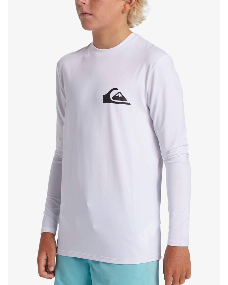 Quiksilver Boys 8-16 Svakodnevna Majica Za Surfanje Dugih Rukava - Bijela