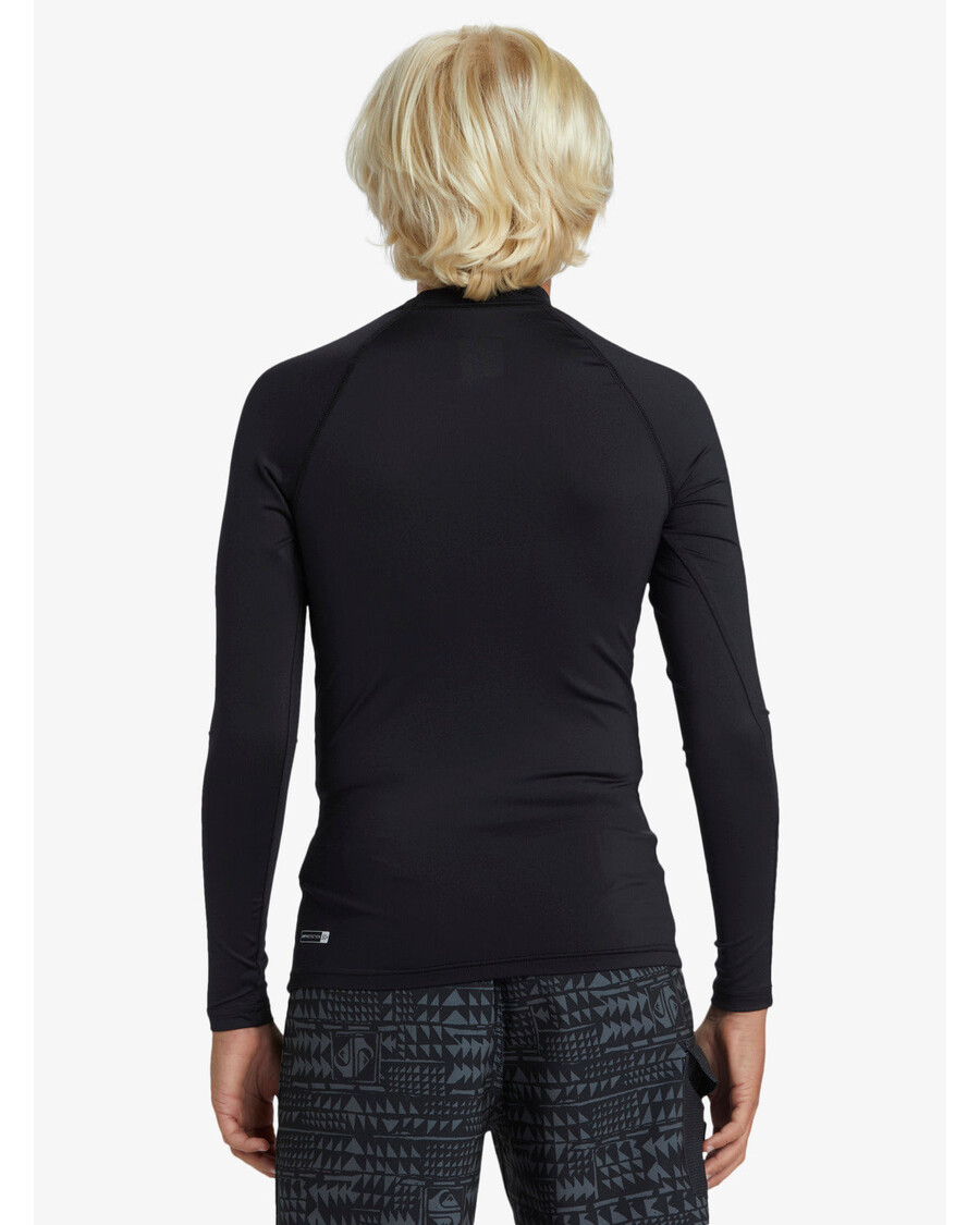 Quik Silver Boys 8-16 Hawaii Badge UPF50 Long Sleeve Rashguard -