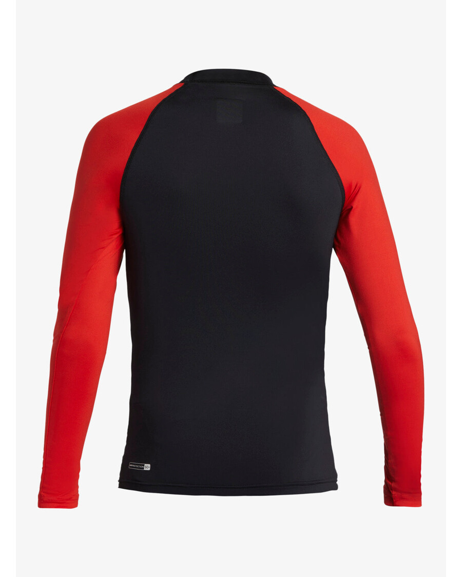 Quik Silver Boys 8-16 Hawaii Badge UPF50 Long Sleeve Rashguard -