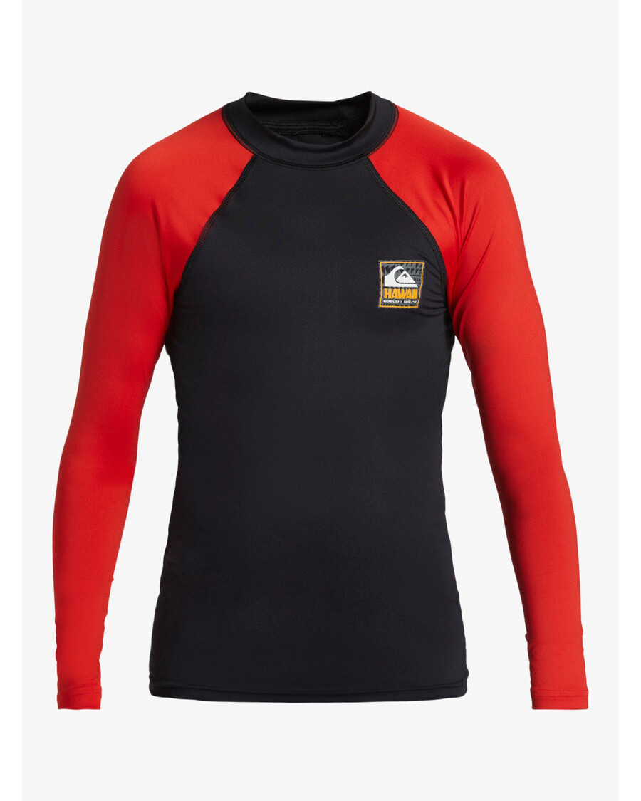 Quik Silver Chlapci 8-16 Hawaii Odznak Upf50 S Dlhým Rukávom Rashguard -