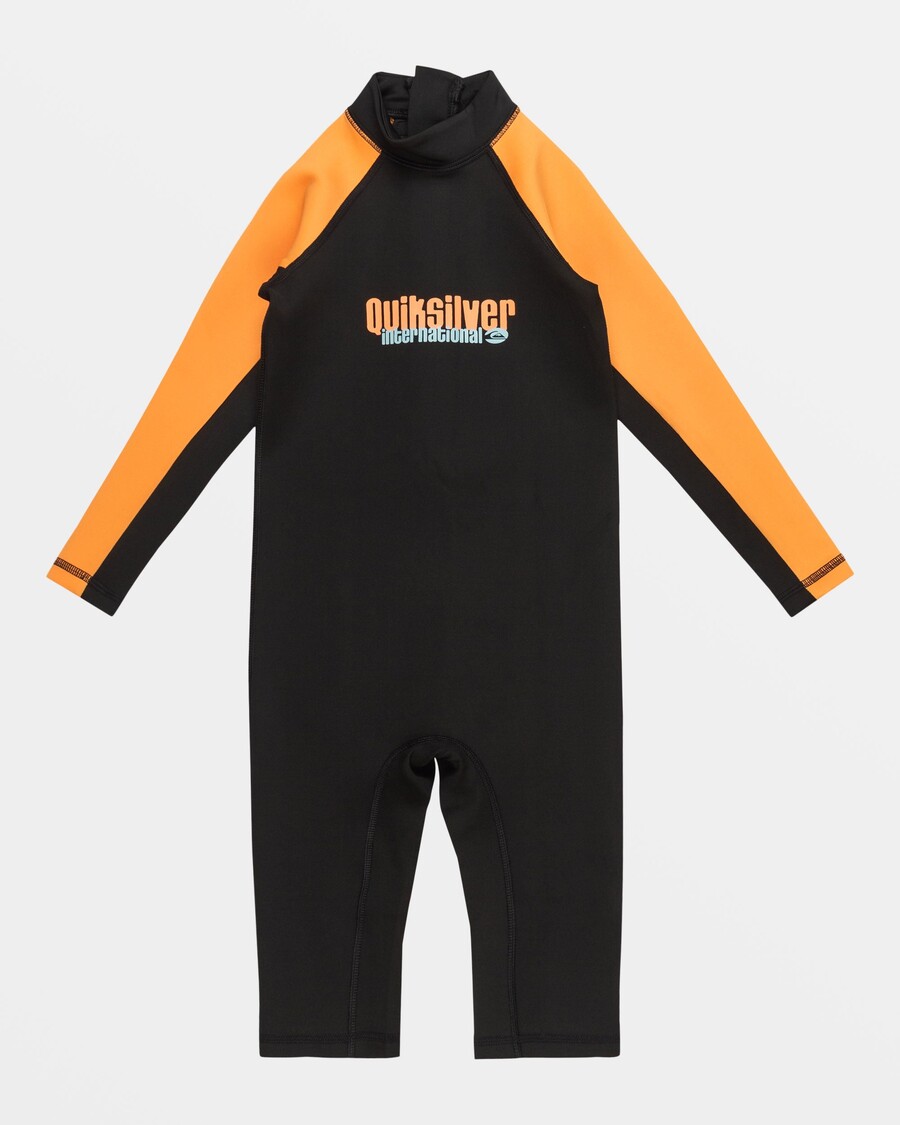 Quiksilver Chlapci 2-7 Každodenný Rashguard S Krátkym Rukávom - čierny