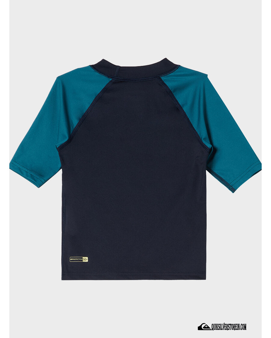 Quik Sølv Gutter 2-7 Hverdags Upf 50 Kortermet Rashguard - Marine/blå