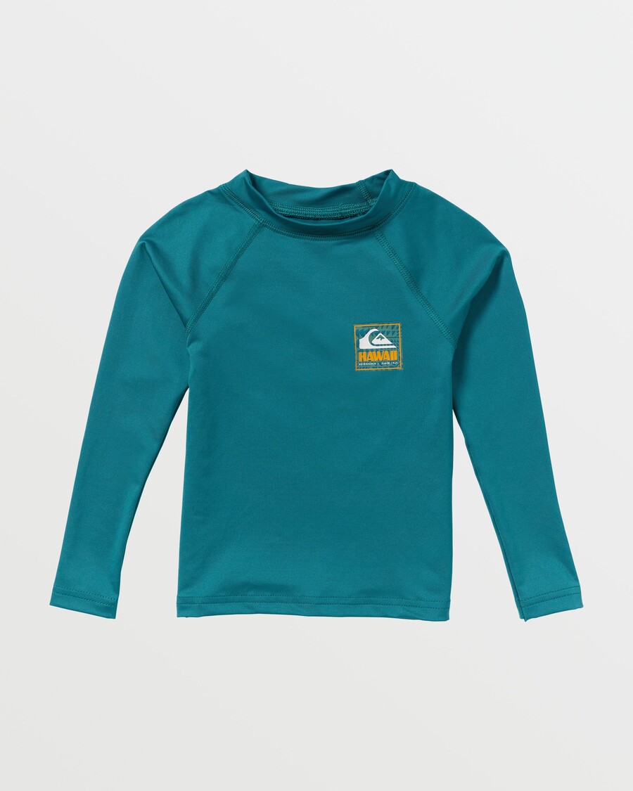 Quik Silver Boys 2-7 Hawaii Odznaka Upf50 Z Długim Rękawem Rashguard -