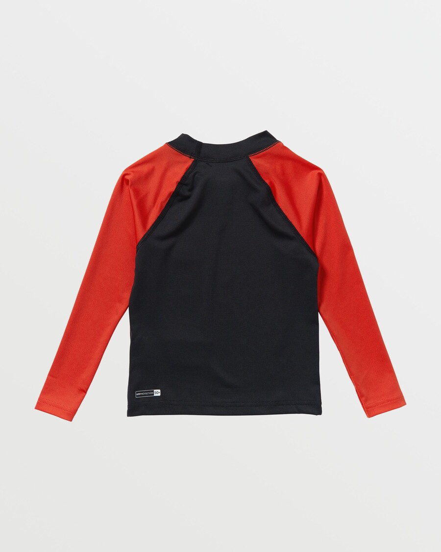 Quik Silver Boys 2-7 Hawaii Badge UPF50 Long Sleeve Rashguard -