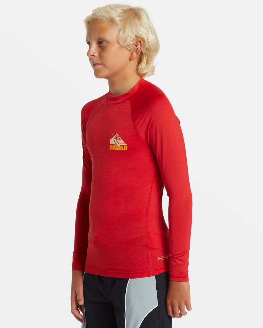 Quiksilver Drenge 8-16 Petroglyph Langærmet Udslætsbeskyttelse - Salsa