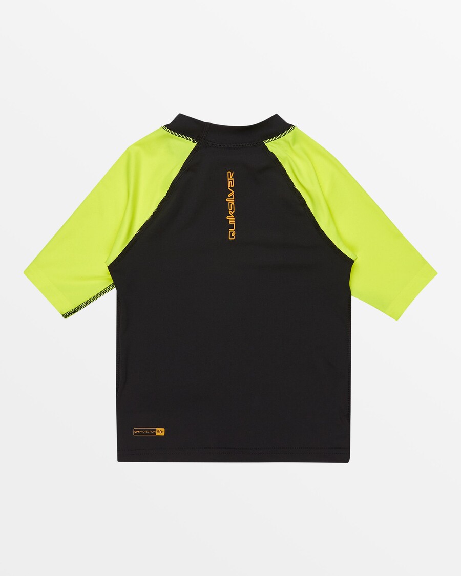 Quik Silver Boys 2-7 Daily Upf 50 Lyhythihainen Rashguard - Turvakeltainen