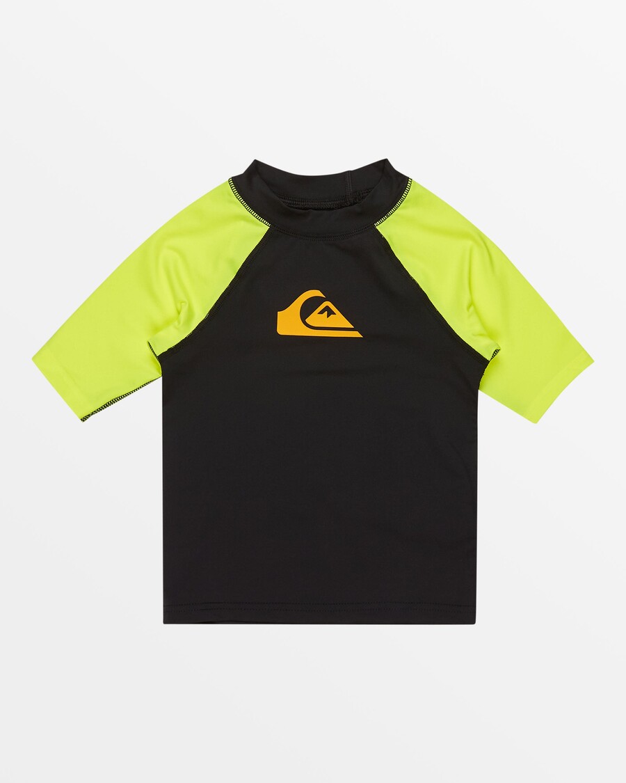 Quik Silver Boys 2-7 Daily Upf 50 Lyhythihainen Rashguard - Turvakeltainen