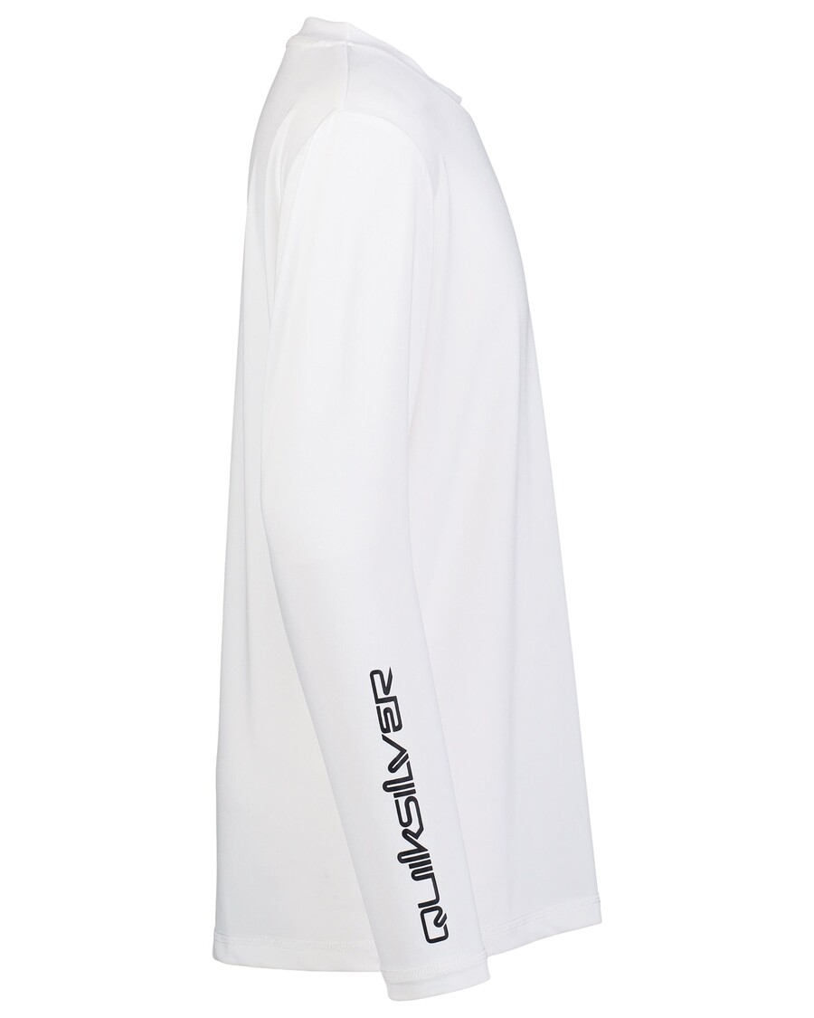 Quiksilver Jungen 8–16 Alltags-Langarm-Surf-T-Shirt – Weiß