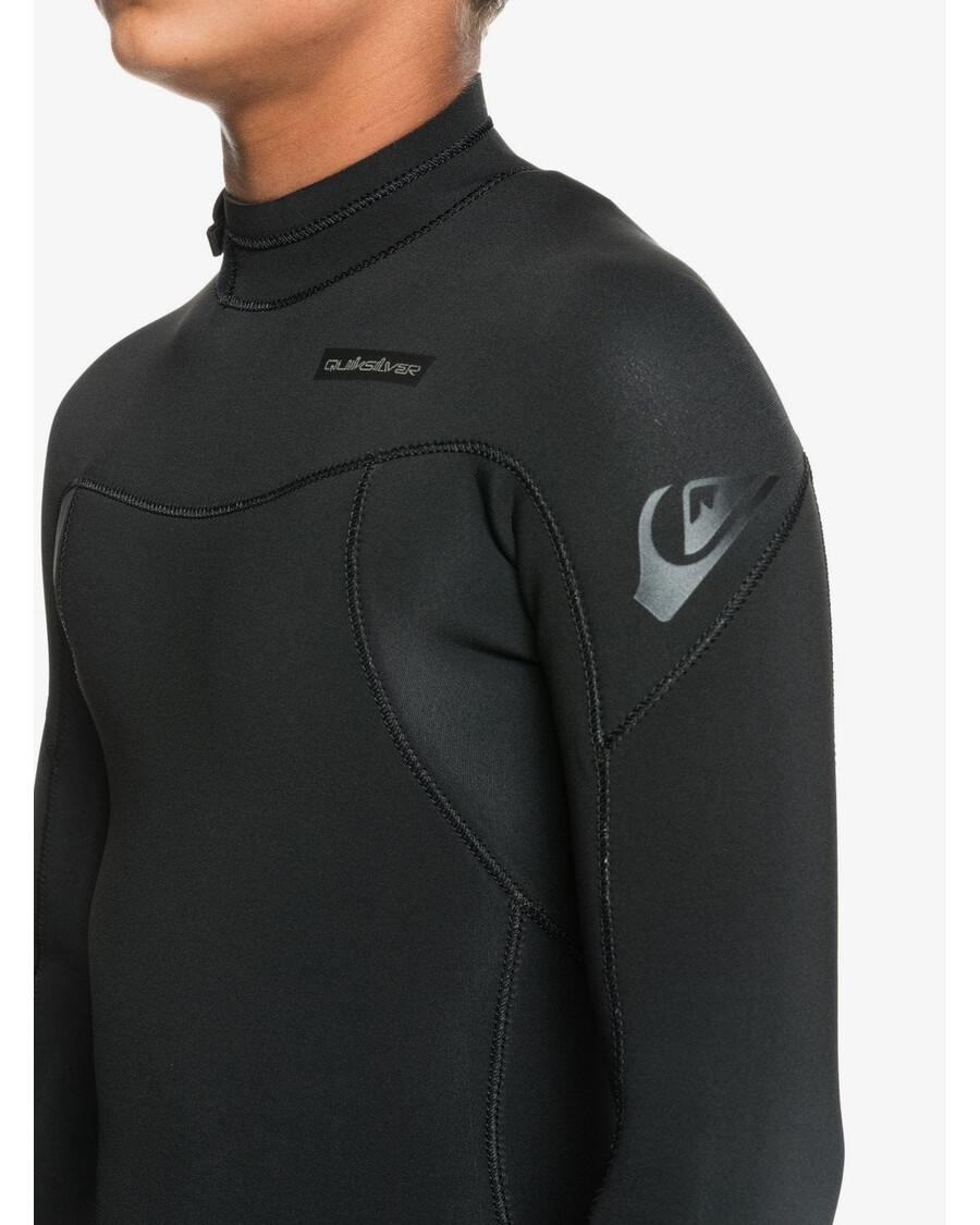 Quiksilver Pojkar 8-16 4/3 Mm Vardagspass Full Kostym Med Dragkedja Bak - Svart