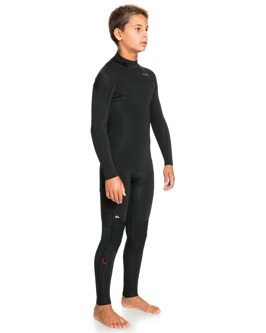 Quik Silver Boys 8-16 3/2mm Everyday Sessions Back Zip Fullsuit - Black