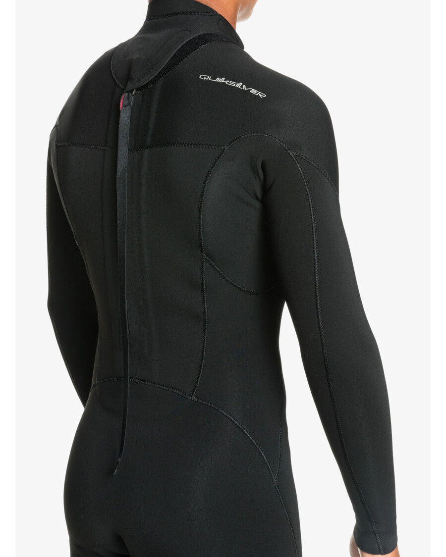 Quik Silver Boys 8-16 3/2mm Everyday Sessions Back Zip Fullsuit - Black