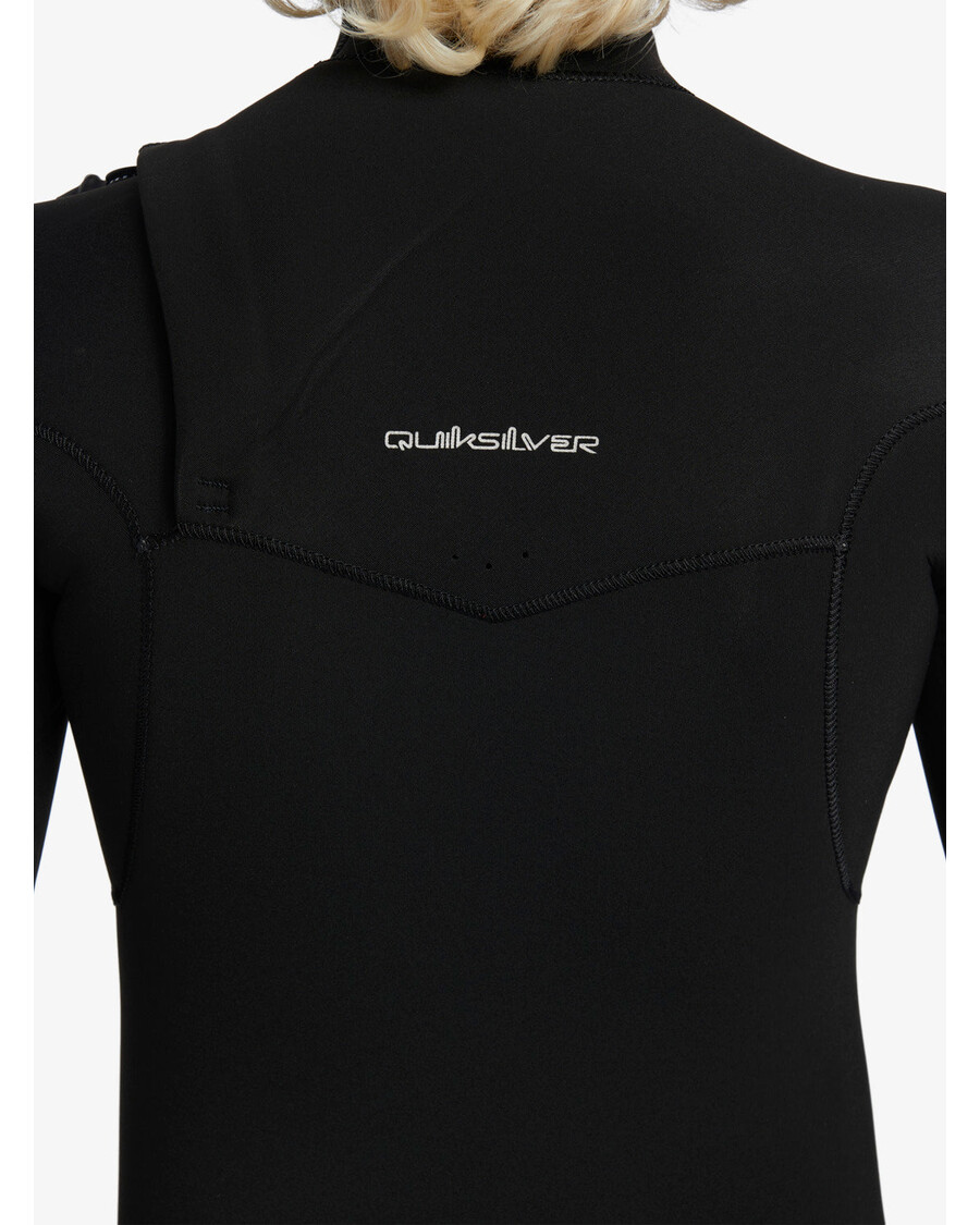 Quik Silver Boys 8-16 4/3mm Prologue Back Zip Wetsuit - Black