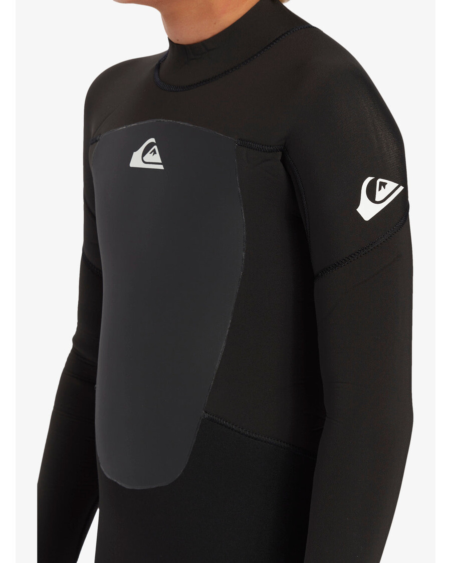 Quik Silver Boys 8-16 4/3mm Prologue Back Zip Wetsuit - Black